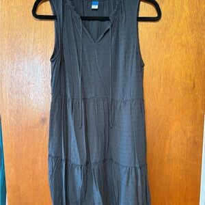 Old Navy Black Sleeveless Midi Dress